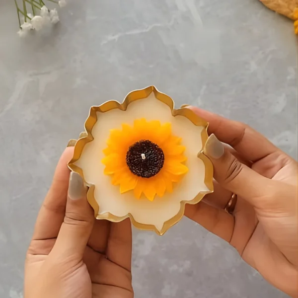 Sunflower Urli Candle (3.5 inch)