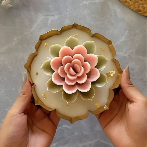 Lotus Urli Candle (5.5 inch)